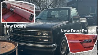 OBS STEPSIDE CHEVY INTERIOR TRANSFORMATION PT 2 [upl. by Irrahs]