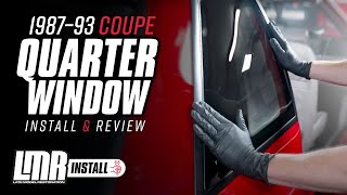 DCR Mustang Fox Body Coupe Quarter Window Replacements 8793  Install amp Review [upl. by Mayce984]