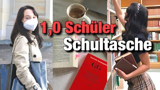 WHATS IN MY SCHOOL BAG 📚  Schultasche für die Oberstufe 🤓  Organisation Abitur [upl. by Talanian]