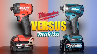 Milwaukee VS Makita Impact Driver  M18 Fuel 2953 vs XGT GDT01 [upl. by Ashwin]