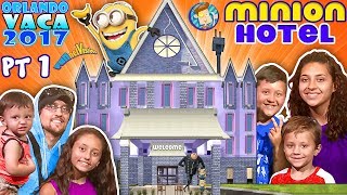 MINIONS HOTEL TOUR Coolest Room Ever Savage Dad  Universal Studios Resort FUNnel Summer FL [upl. by Codi]