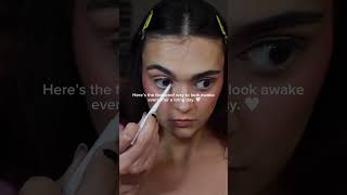 Tired eyes colourpopcosmetics Gel Liner in ‘Exit’ brightens instantly makeup beauty youtube [upl. by Orv]