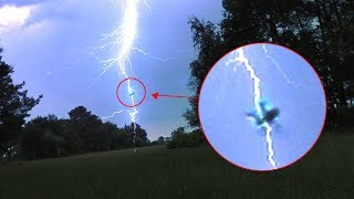 Amazing drone footage struck by lightning   Coffin racer [upl. by Cestar]