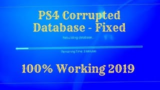 Ps4 the database is corrupted fix [upl. by Ardnuyek]