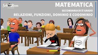 Relazioni e funzioni dominio e codominio  Matematica  Secondaria di secondo grado [upl. by Hartman]