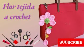 ❤❤ LLAVEROS tejidos a crochet en FORMA de flores tejidas en solo 8 MINUTOS [upl. by Leihcey]