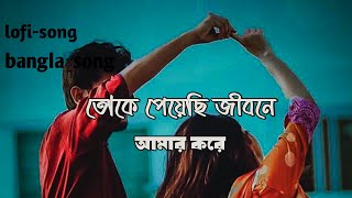 তোকে পেয়েছি জীবনে toke peyeci jibone amar kore LRstudio bangla song lofi vairalvideo [upl. by Aicak]