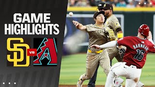 Padres vs Dbacks Game Highlights 5524  MLB Highlights [upl. by Temhem941]