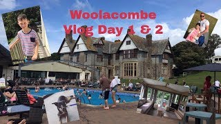 Woolacombe 2017 vlog day 1 and 2 Twitchen Park Woolacombe Bay [upl. by Klinger678]