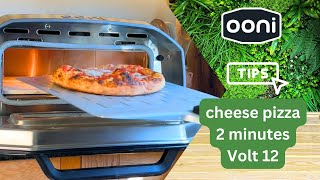 Ooni Volt 12 Cheese Pizza in 2 Minutes Easy Weeknight Meal Recipe [upl. by Eoj]