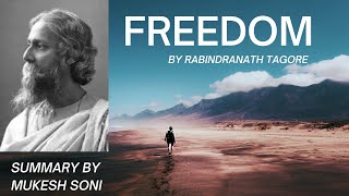 Freedom poem by Rabindranath TagoreSummary amp Explanation [upl. by Nodgnal]