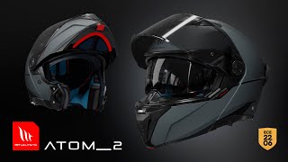 MT Helmets  Atom 2 SV  Modular helmet  2206 State of the Art [upl. by Anayet]