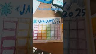 Making a calendar part January [upl. by Shayne]