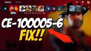 How To Fix PS5 Error Code CE1000056  Reading Disc Error Fix [upl. by Eeram]