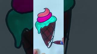 Howto draw Cone Ice creamrndrawingacademy drawing art satisfying trending shortsfeed [upl. by Gearard]