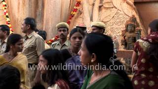 Security officials on duty at Shravanabelagola Temple Karnataka [upl. by Ainessej]