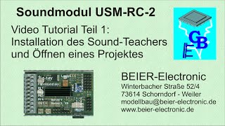 Soundmodul USMRC2 Tutorial 01 [upl. by Ramyar]