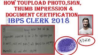 How to Upload Photo amp Signature on Online Form Ibps  How to Resize Photo amp Signature in IBPS Clerk [upl. by Leihcey]