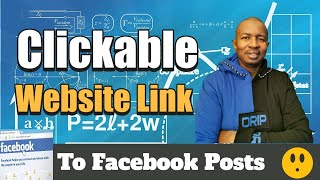 How To Add Clickable Website Link To Facebook Post [upl. by Aicilegna15]