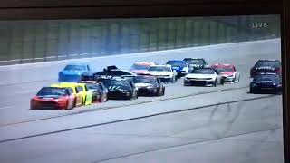 Jamie McMurray flips at Talladega 2018 [upl. by Ekusuy]