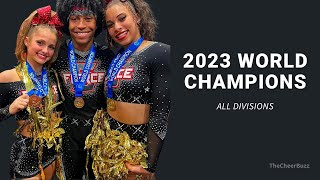 The Cheerleading Worlds 2023 Winners  ALL Teams amp Divisions [upl. by Novled]