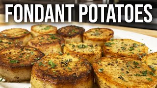 EASY amp DELICIOUS Holiday Side Dish  Fondant Potatoes [upl. by Halfon]