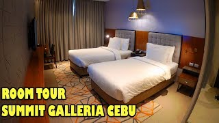 Hotel and room tour at SUMMIT GALLERIA CEBU  EATgetaway Cebu Episode 2 [upl. by Maleen436]