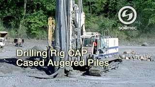 Drilling Rig Soilmec SR 80 CAP Cased Augered Piles [upl. by Ive994]