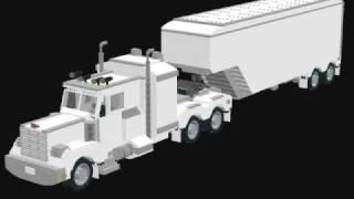 LEGO Semi Truck and Trailer [upl. by Eirdua84]