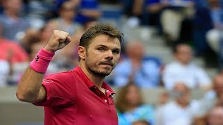 Stan Wawrinka Backhand Winner in 2016 US Open Final vs Novak Djokovic [upl. by Phelan149]