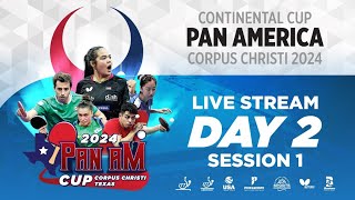 2024 ITTF Pan American Cup Corpus Christi TX  USA  Day 2 Morning [upl. by Lasorella]