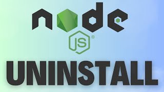How to completely remove Nodejs from Windows 10 amp Windows 11 [upl. by Nehtan743]
