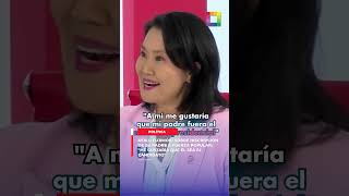 Keiko Fujimori sobre inscripción de su padre a Fuerza Popular quotMe gustaría que él sea el candidatoquot [upl. by Nalim]