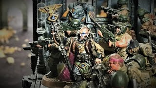 Astra Militarum vs Chaos  The Battle of Execution Square  40k Solohammer [upl. by Thorvald]