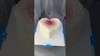 Rose petal cake design full tutorial cakedecorating shorts [upl. by Yhtak]