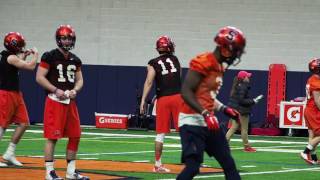 Syracuse Spring football practice 32317 [upl. by Ayoras]