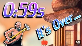 Getting Over It Speedrun World Record in 59885s [upl. by Pros930]