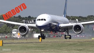 Boeing 787 Demo Farnborough Airshow 2014 Monday [upl. by Enilesoj]