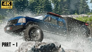 River Rock Crawling PART1 I Beamngdrive I 4K Gameplay I [upl. by Abas]