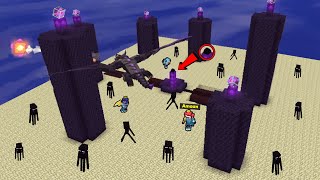 Blockman GO RPG Defeating The Enderdragon and ENDERMEN in Bedwars Blockman GO [upl. by Midis]