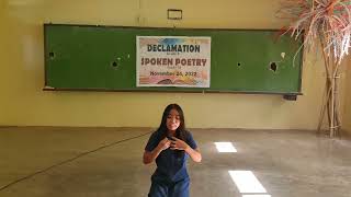 I Killed Her Declamation [upl. by Spears]