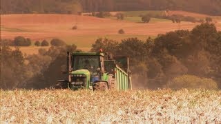 Hirschgehege Hattersdorf in Action  Mist  Güllefahren Grubbern mit John Deere 8530 HD [upl. by Indys713]