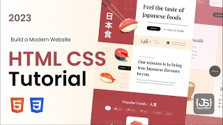 Creating a SushiThemed Website HTML amp CSS Guide for Beginners [upl. by Alleoj]