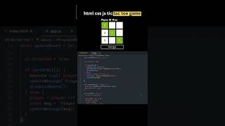 tic tac toe game in javascript [upl. by Sean]