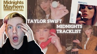 KARMA amp LANA DEL REY TAYLOR SWIFT  MIDNIGHTS TRACKLIST  REACTION [upl. by Cybill62]