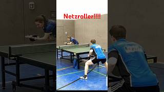 Riesenglück im 5ten Satz tischtennis tabletennis Netzroller [upl. by Yeltihw]