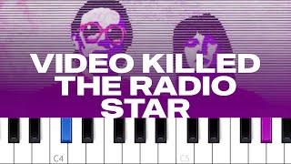 The Buggles  Video Killed The Radio Star piano tutorial [upl. by Alih]