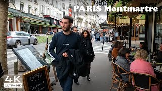 PARIS Montmartre amp Sacre Coeur 4K Walking Tour in Rain [upl. by Ettenaej624]