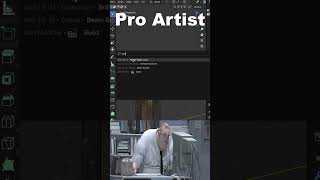 Noob vs Pro artist Connecting Shapes blendertutorial blender blendercommunity blender3d b3d [upl. by Madonia]