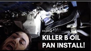 Killer B Oil Pan Install STI [upl. by Humphrey]